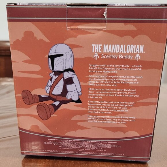Scentsy Buddy Star Wars Mandalorian new in box with new scent pack - Picture 3 of 3